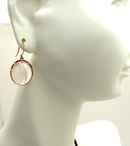 Rose Quartz Earrings. .