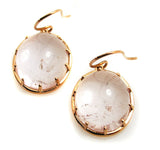 Rose Quartz Earrings. .