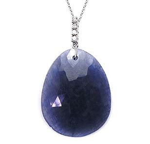 Sapphire Pendant .