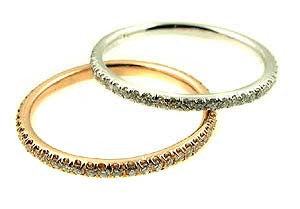 Micro pave diamond bands