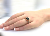 BLACK DIAMONDS & ONYX RING