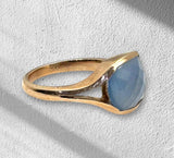 Blue Chalcedony Ring.