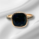 BLACK DIAMONDS & ONYX RING