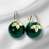GREEN CHALCEDONY EARRINGS