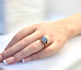Blue Chalcedony Ring.