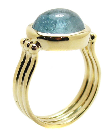Aquamarine Ring .