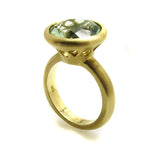 Green Quartz Ring .