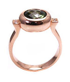 Green tourmaline ring .
