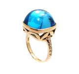 Blue Topaz ring .