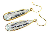 Aquamarine earrings.