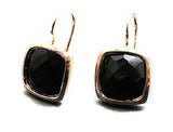 Black onyx earrings .