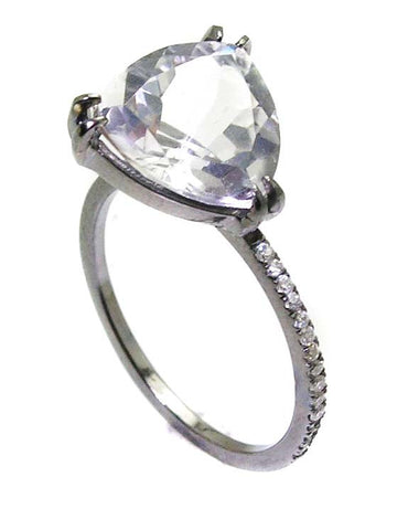 White topaz ring