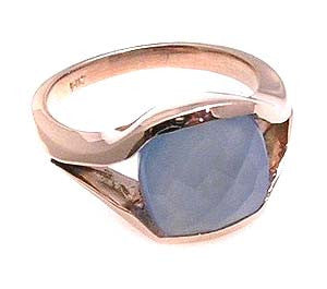 Blue Chalcedony Ring.