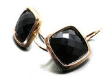 Black onyx earrings .