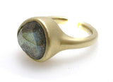 LABRADORITE RING .