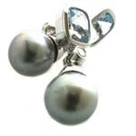 Aquamarine earrings .